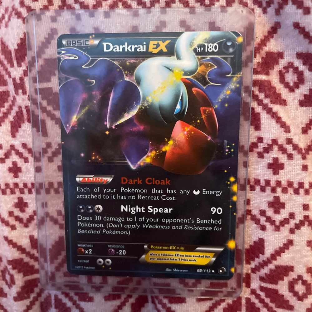 Boys Pokémon Darkrai EX Trading Card One Size Dark Blue Purple